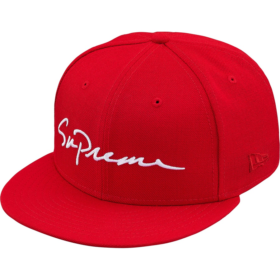 日本限定モデル】 7 5/8 Supreme Classic Script New Era キャップ